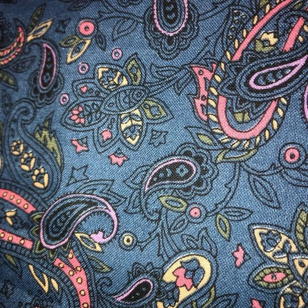 Handmade Placemats Set of 4 Never Used Paisley Blue
